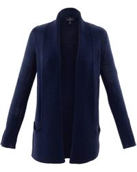 Marble - Edge To Edge Longline Long Sleeve Cardigan - Lyst