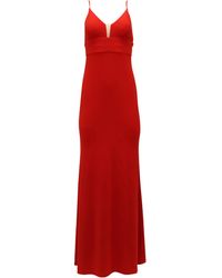 Calvin Klein - V-Neck Long Gown - Lyst