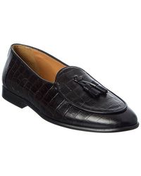 J.McLaughlin - Oskar Crocodile Leather Loafer - Lyst