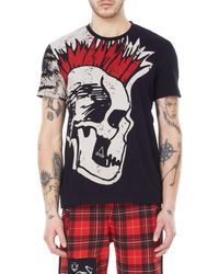 ELEVEN PARIS So Punk Knit Printed T-shirt - Red