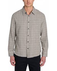 Jachs New York - Manor Brushed Twill Flannel Shirt - Lyst