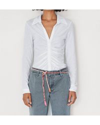Sundry - Long Sleeve Button Down Top - Lyst