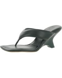 Gia Borghini - Gia 6 Leather Thong Wedge Sandals - Lyst