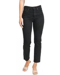 Just Black Denim - Cropped Straight Leg Jeans - Lyst