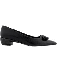 Ferragamo - Ferragamo Riace Vara Bow Pumps, Size 7 C - Lyst