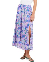 French Connection - Midi Floral Print Midi Skirt - Lyst