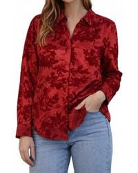 J joy - Burnout Blouse - Lyst
