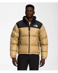 The North Face - 1996 Retro Nuptse Puffer Jacket Tan Full Zip Sgn1533 - Lyst