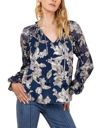 Hale Bob - Long Sleeve Robin Silk-Blend Blouse - Lyst