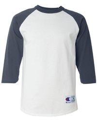 Champion - Three-quarter Raglan Sleeve Baseball T-shirt - Lyst