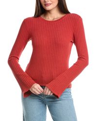 Bella Dahl - Long Sleeve Rib Crew T-Shirt - Lyst