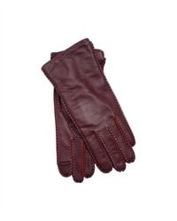Echo - Stitch Detail Leather Glove - Lyst