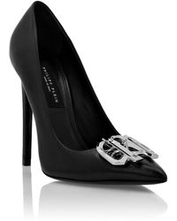 Philipp Plein - Nappa Leather High Heels Gothic Plein - Lyst