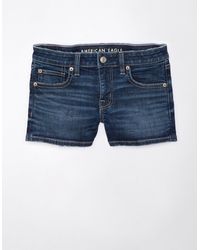 American Eagle Outfitters - Ae Next Level Super Low-rise Denim Short Short - Lyst