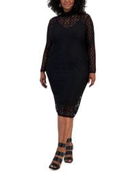 Rachel Roy - Plus Lydia Mesh Midi Cocktail And Party Dress - Lyst
