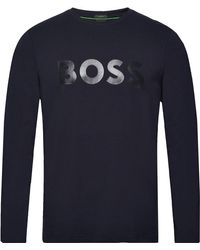 BOSS - Men Togn 3 001-black Tee Long Sleeve Crew Neck Cotton T-shirt - Lyst