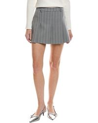 SERENETTE - Pinstripe Mini Skirt - Lyst