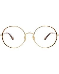 Chloé - Round-Frame Metal Optical Frames - Lyst