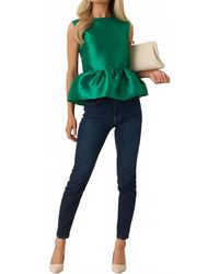 PROSPERINE® - Morrigan Peplum Top - Lyst