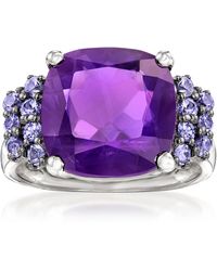 Ross-Simons - Amethyst And . Tanzanite Ring - Lyst