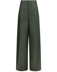 Sa Su Phi - Bicolor Silk Casual Pants - Lyst