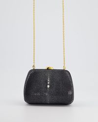 Dior - Vintage Andstingray Small Clutch Bag With Gold Chain - Lyst