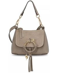 See By Chloé - Joan Leather And Suede Mini Hobo Bag - Lyst
