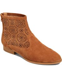 Jack Rogers - Ronnie Suede Almond Toe Ankle Boots - Lyst