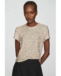 Maeve - Sequin Tee - Lyst