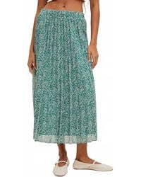 Wishlist - Pleated Floral Midi Skirt - Lyst