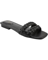 Bandolino - Sessily 3 Faux Leather Slip On Slide Sandals - Lyst