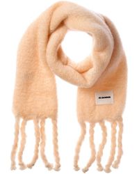 Jil Sander - Logo Long Mohair & Wool-blend Scarf - Lyst