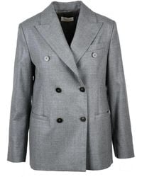 Slowear - Double-Breasted Tailored Virgin Wool Blazer - Lyst