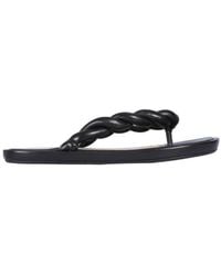 Red(V) - Leather Slide Sandals - Lyst