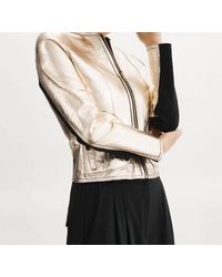 Lamarque - Chapin Reversible Leather Bomber Jacket - Lyst