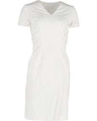 BOSS - V-Neck Sheath Dress - Lyst