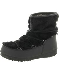 Moon Boot - Monaco Faux Fur Lace-up Winter & Snow Boots - Lyst