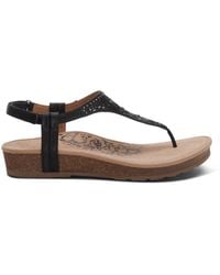 Aetrex - Evelyn Thong Sandal - Lyst