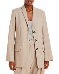 By Malene Birger - Wool Blend Textured Suit Jacket - Lyst