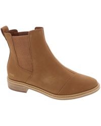 TOMS - Charlie Leather Pull On Chelsea Boots - Lyst