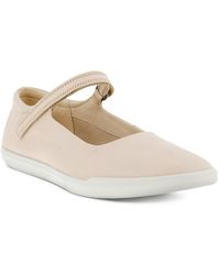 Ecco - Simpil Leather Flats Mary Janes - Lyst