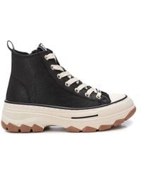 Xti - Faux Leather Lace-Up Sneaker Booties - Lyst