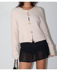 Bailey Rose - Shell Button Cardigan - Lyst