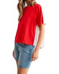 Joh - Jaedyn Pleat Back Tee - Lyst