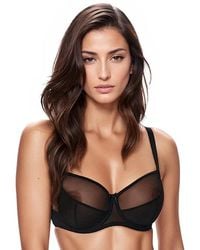 TRUEDAMES - See Through Full Coverage Bra - Lyst