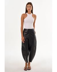 Lamarque - Fenne Leather Tapered Pant - Lyst