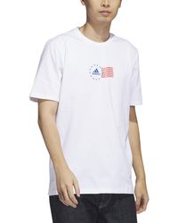 adidas - Logo Cotton Graphic T-shirt - Lyst