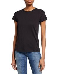 Rag & Bone - Jean The Tee Crew Neck Solid Short Sleeve T-Shirt - Lyst