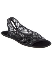 Ferragamo - Anio Crystal Mesh Slingback Sandal - Lyst