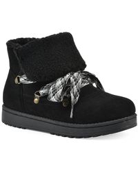White Mountain - Faux Fur Lined Faux Fur Shearling Boots - Lyst